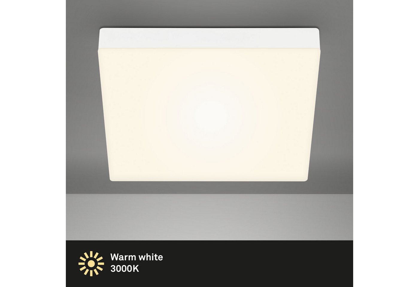 Briloner Leuchten Aufbauleuchte Flame, LED fest integriert – Bild 4 von 5