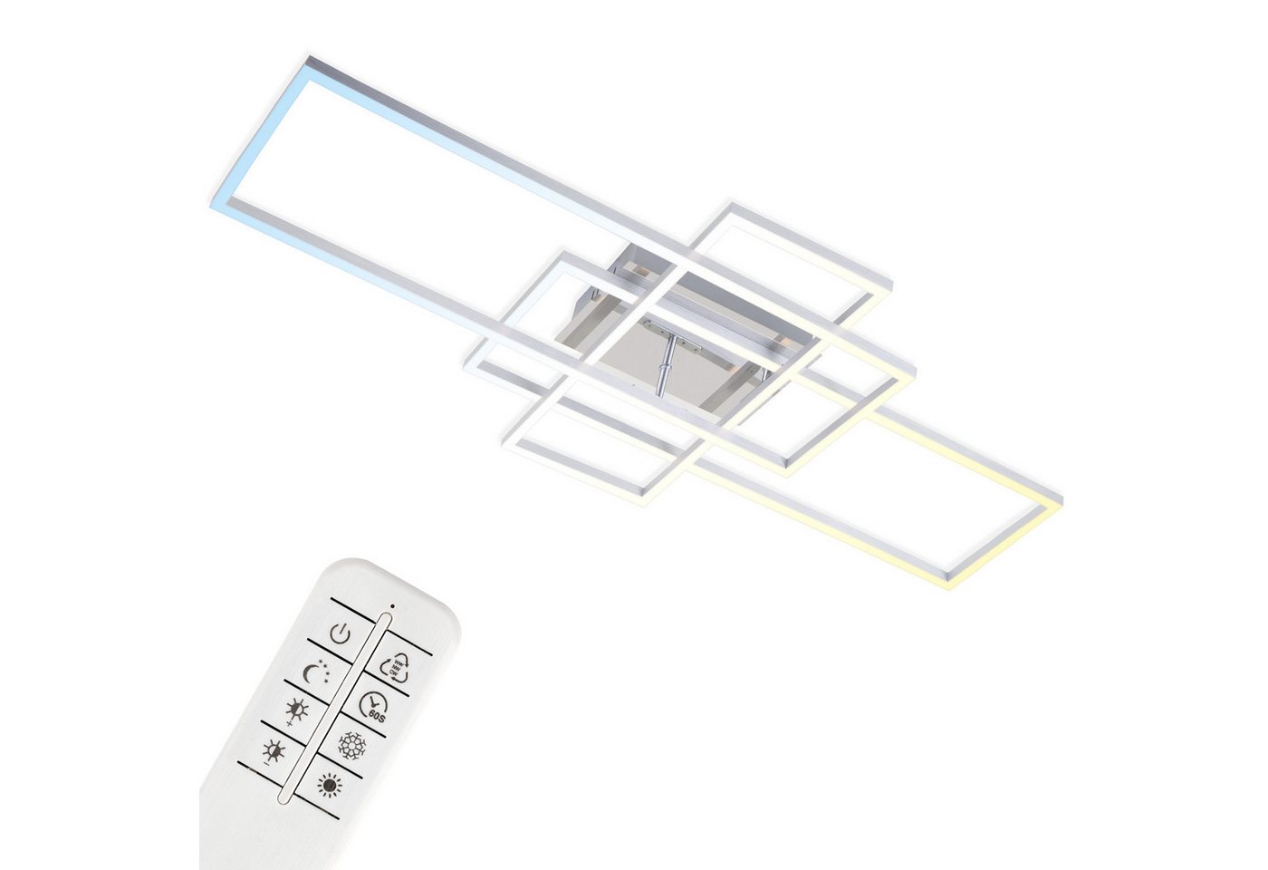 Briloner Leuchten Deckenleuchte LED Deckenlampe CCT stufenlos dimmbar Fernbedienung, LED fest integriert, 2700K - Extra - Warmweiß, CCT, stufenlos dimmbar, Fern – Bild 2 von 5