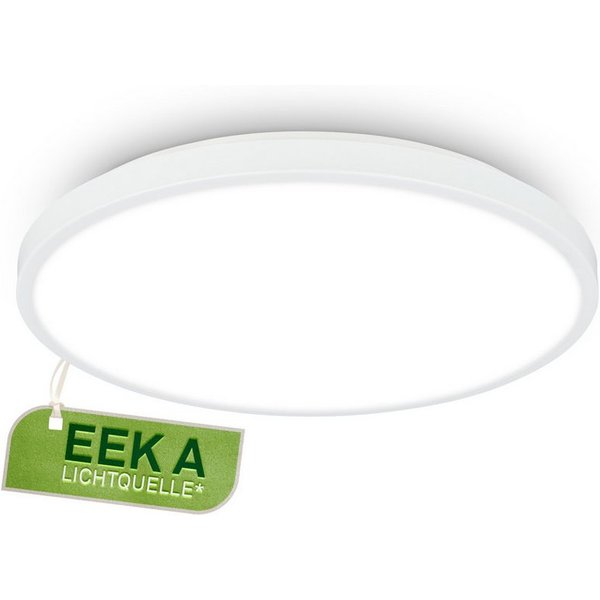 Briloner Leuchten Deckenleuchte LED Panel Ultra-Energieeffizient EEK A 4000K Deckenlampe, LED fest integriert