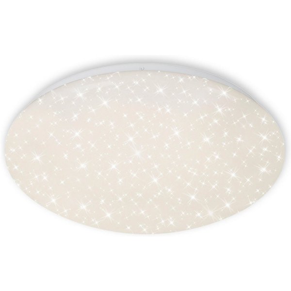 Briloner Leuchten LED Deckenleuchte 3367216 VERB, LED fest integriert, Neutralweiß, Kaltweiß, Warmweiß, Sternenhimmel, 38x6,5cm, Weiß, 23W, Wohnzimmer, Schlafzi