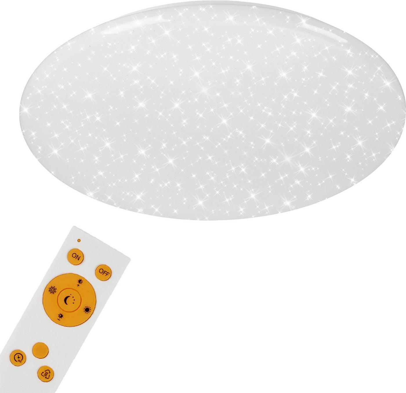 Briloner Leuchten LED Deckenleuchte 3368016 VERB, CCT - über Fernbedienung, Farbwechsel, Nachtlichtfunktion, Timerfunktion, LED fest integriert, Neutralweiß, Ka – Bild 3 von 5