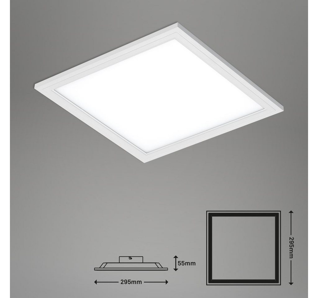 Briloner Leuchten LED Deckenleuchte 7191-016, LED fest integriert, 2700K - Extra-Warmweiß – Bild 2 von 5