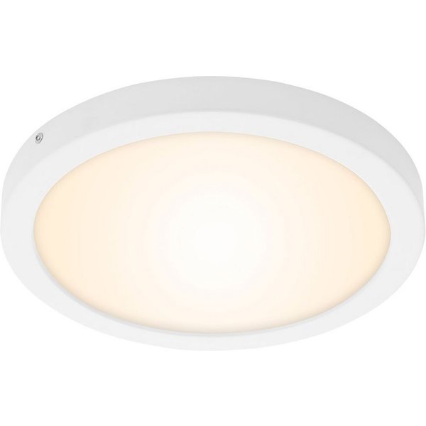 Briloner Leuchten LED Deckenleuchte, LED-Leuchtmittel fest verbaut, Warmweiß, Deckenleuchte Aufbaulampe Schlafzimmerlampe weiß LED