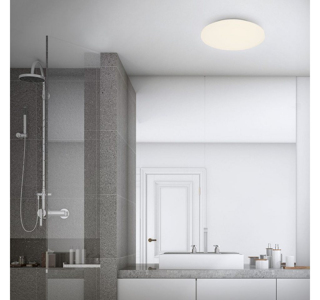 Briloner Leuchten LED Deckenleuchte Deckenlampe Wohnzimmer Badezimmer IP44 warmweiß 3758316, LED fest integriert, 3000K - Warmweiß – Bild 4 von 5