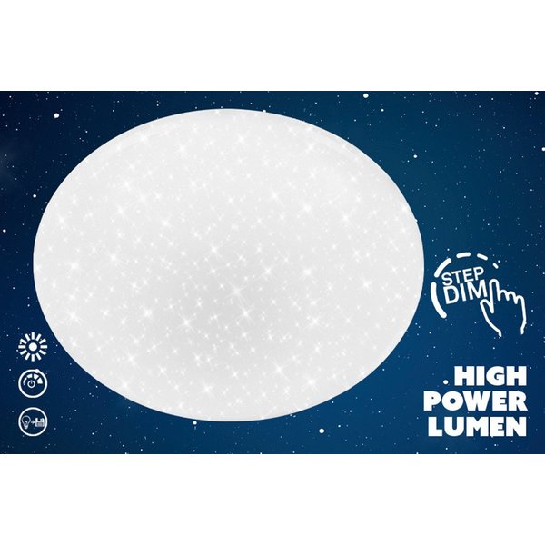 Briloner Leuchten LED Deckenleuchte LUMENIA, LED fest integriert, 38x7 cm, Wohnzimmer, Schlafzimmer, Flur, Küche