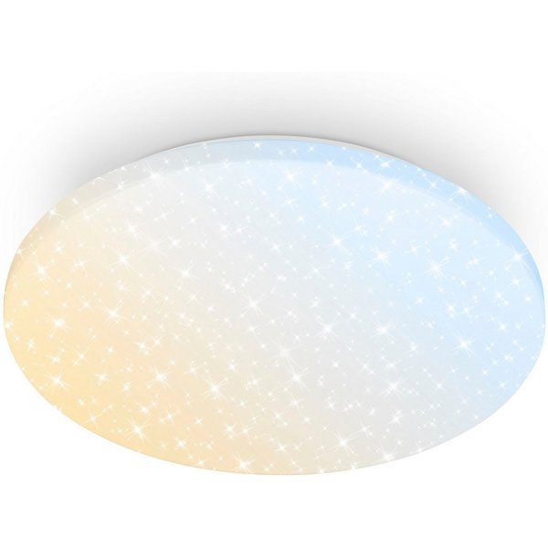 Briloner Leuchten LED Deckenleuchte LUMINIUS, CCT - über Fernbedienung, LED fest integriert, warmweiß - kaltweiß, 34 x 6 cm, Wohnzimmer, Schlafzimmer, Flur, Küc