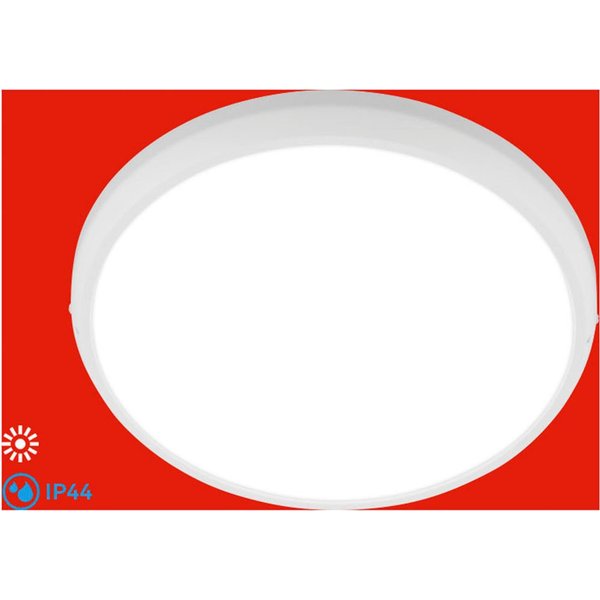 Briloner Leuchten LED Deckenleuchte NAVARO, LED fest integriert, Neutralweiß, 37,5x4 cm, Badezimmer, Küche, Wohnzimmer, Schlafzimmer, Flur