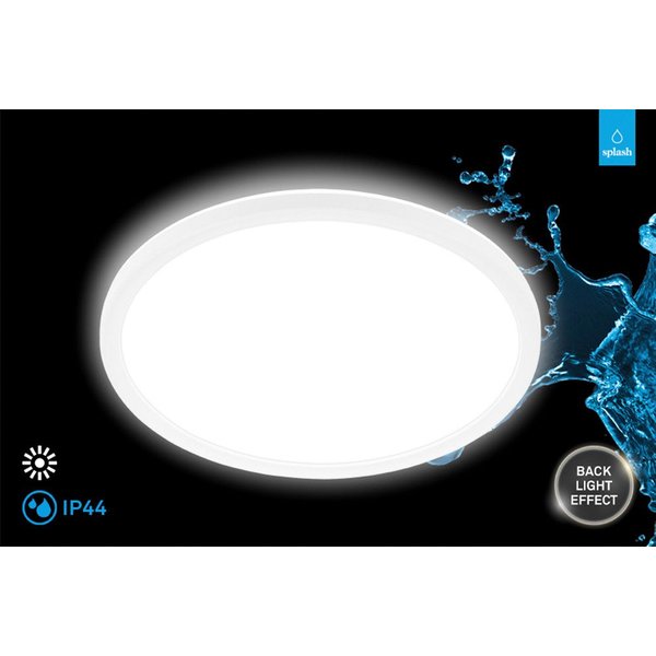 Briloner Leuchten LED Deckenleuchte PULAP, LED fest integriert, 29 x 3 cm, Badezimmer, Badlampe, Küche