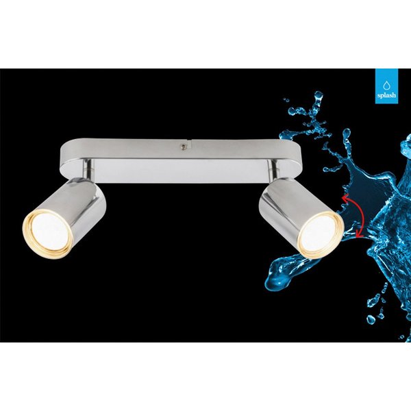 Briloner Leuchten LED Deckenspot NERIDA, ohne Leuchtmittel, 27x8,5 cm, Wohnzimmer, Schlafzimmer, Badezimmer, Büro