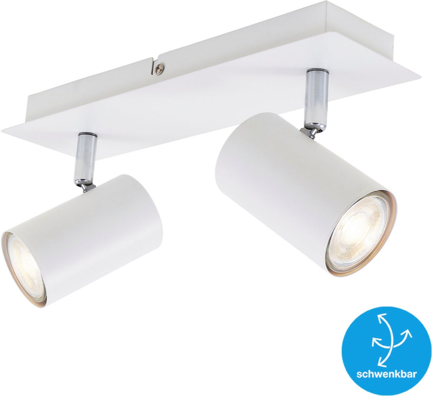 Briloner Leuchten LED Deckenspots 2857025 Run, ohne Leuchtmittel, Warmweiß, Deckenlampe, 29x8x12,3, max.40W, GU10, Wohnzimmer, Flur – Bild 4 von 5