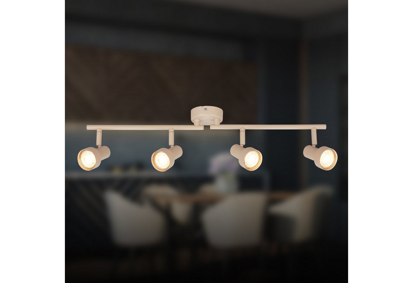 Briloner Leuchten LED Deckenspots TAPP, ohne Leuchtmittel, 60,5x13,5 cm, Wohnzimmer, Schlafzimmer, Flur, Büro – Bild 2 von 5