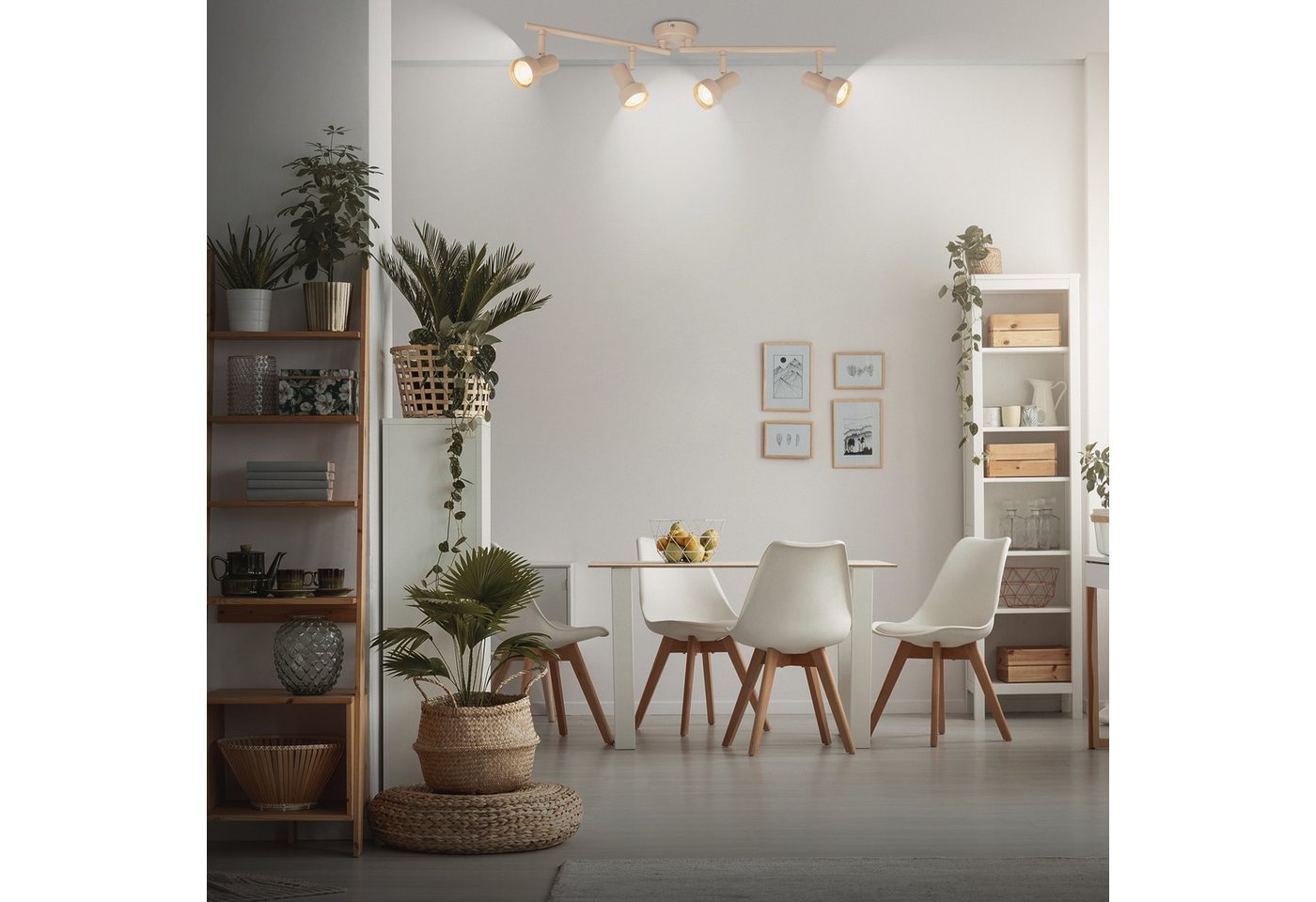 Briloner Leuchten LED Deckenspots TAPP, ohne Leuchtmittel, 60,5x13,5 cm, Wohnzimmer, Schlafzimmer, Flur, Büro – Bild 5 von 5