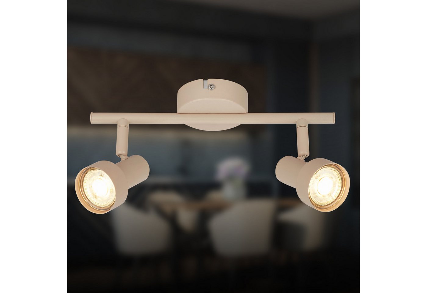 Briloner Leuchten LED Deckenspots TAPP, ohne Leuchtmittel, 27,5x12,5 cm, Wohnzimmer, Schlafzimmer, Flur, Büro – Bild 2 von 5