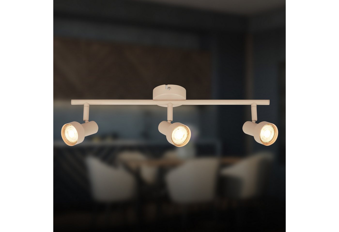Briloner Leuchten LED Deckenspots TAPP, ohne Leuchtmittel, 47,5x12,5 cm, Wohnzimmer, Schlafzimmer, Flur, Büro – Bild 2 von 5