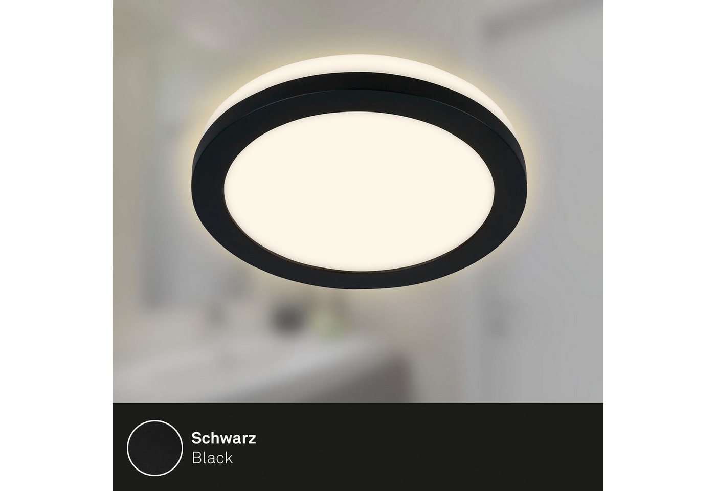 Briloner Leuchten LED Einbauleuchte LED-Einbauleuchten, 3er-Set, schwarz, 3xLED-Platine/3W – Bild 4 von 5