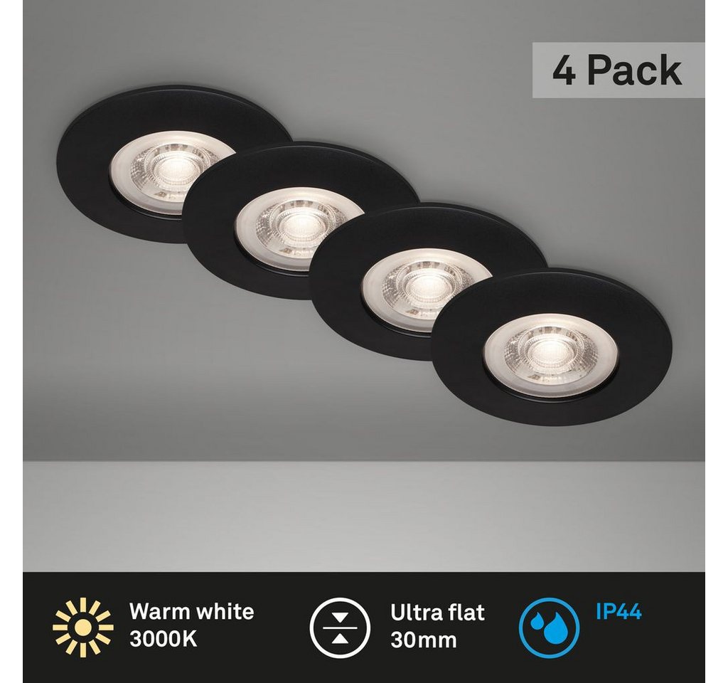 Briloner Leuchten LED Einbaustrahler 7998-045, LED fest integriert, 2700K - Extra-Warmweiß – Bild 2 von 5