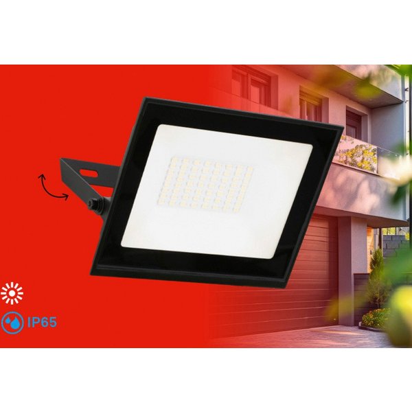 Briloner Leuchten LED Flutlichtstrahler VARO, LED fest integriert, 14x17x3 cm, Garage, Garten, Auffahrt