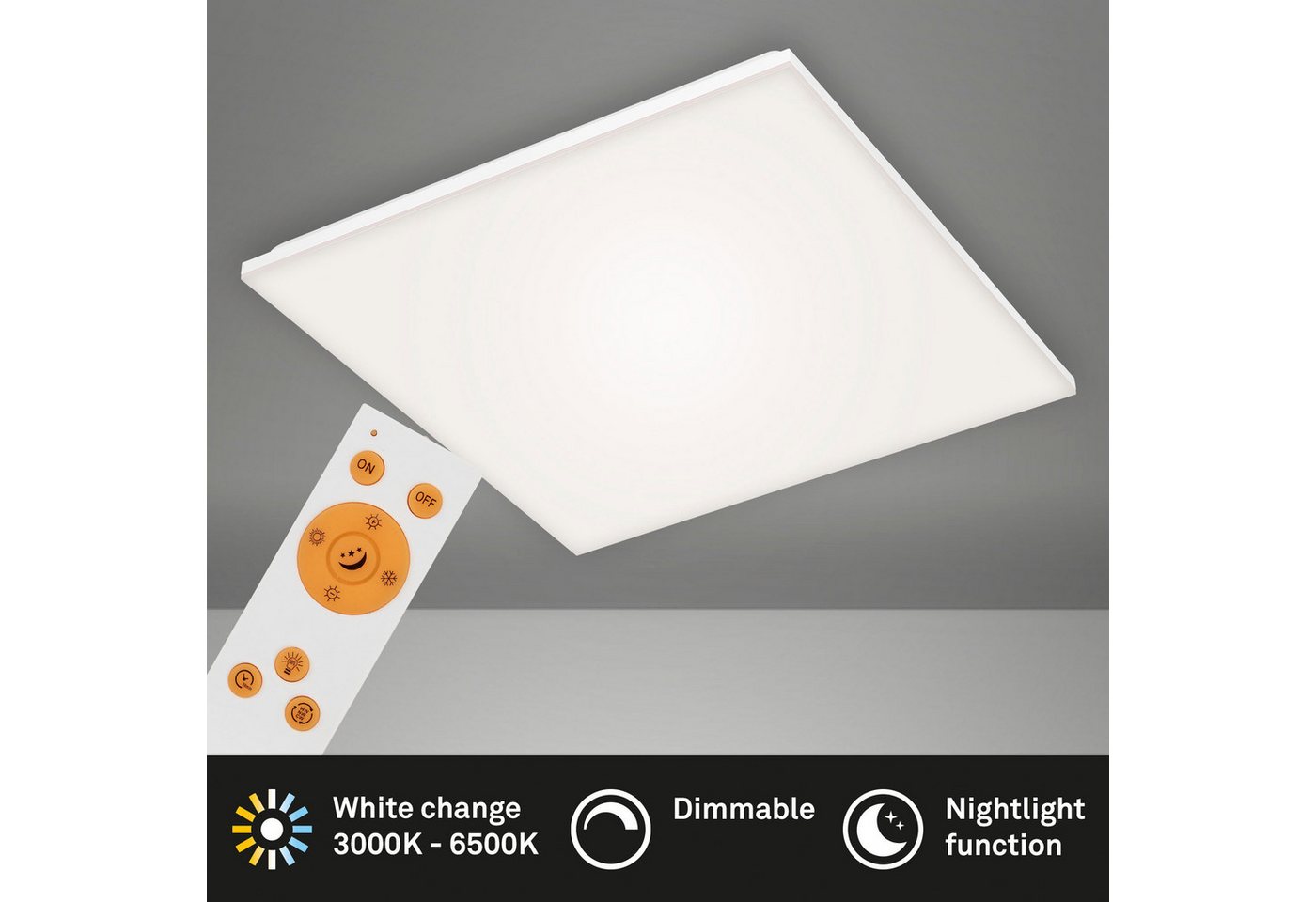Briloner Leuchten LED Panel Rahmenloses CCT LED Panel, weiß, 1xLED/38W – Bild 3 von 5