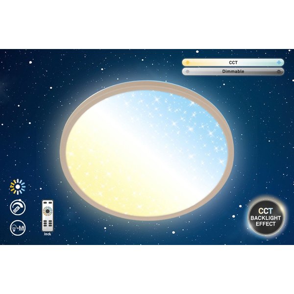 Briloner Leuchten LED Panel SLIM, CCT - über Fernbedienung, LED fest integriert, 29,3x4 cm, Wohnzimmer, Schlafzimmer, Flur, Büro
