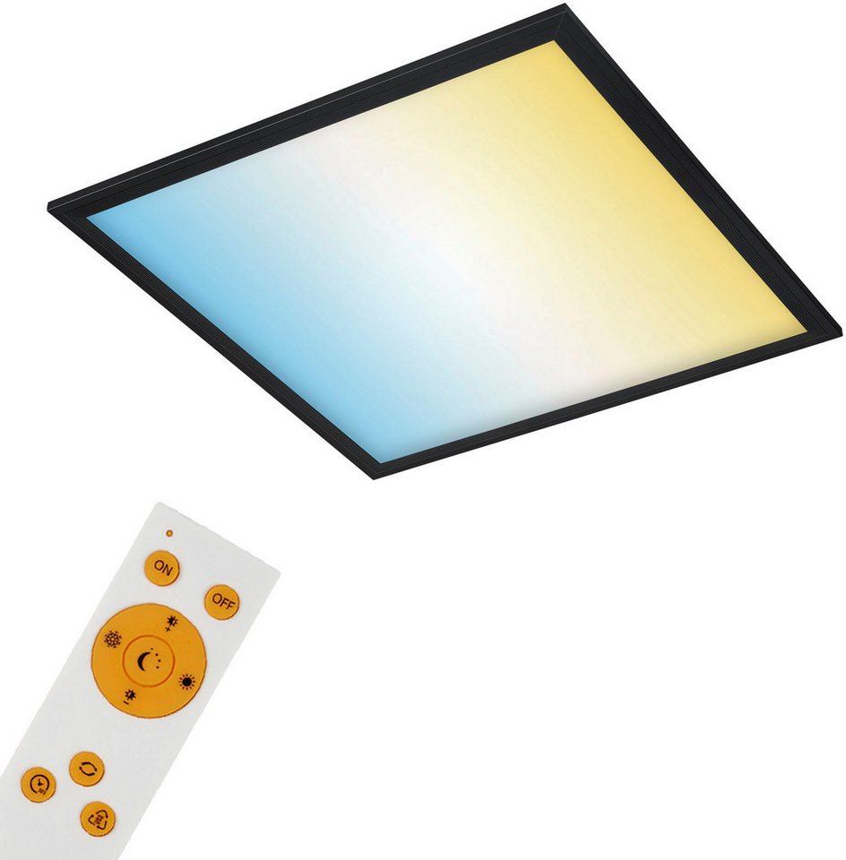 Briloner Leuchten LED Panel Ultraflaches CCT LED Panel, CCT - über Fernbedienung, Dimmer, Dimmfunktion, Ein-/Ausschalter, Farbsteuerung, Memoryfunktion, Nachtli – Bild 2 von 5