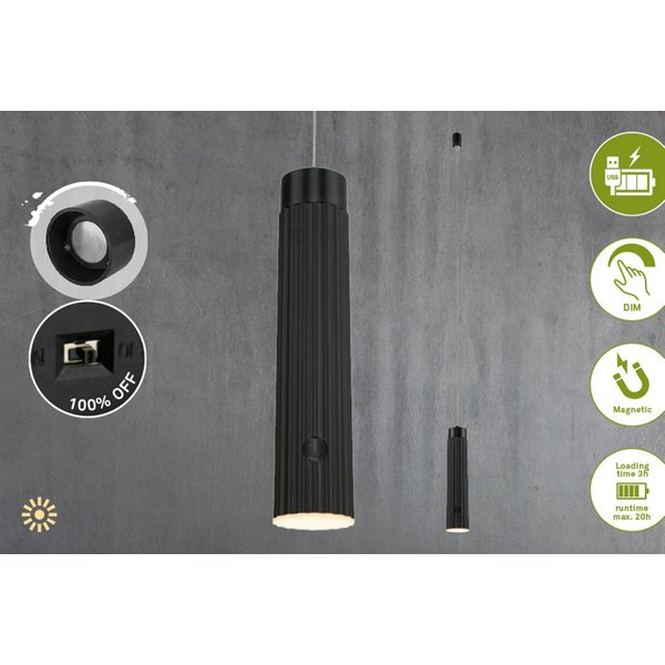 Briloner Leuchten LED Pendelleuchte HANG, LED fest integriert, 4,5x20,5 cm, Esszimmer, Wohnzimmer, Schlafzimmer