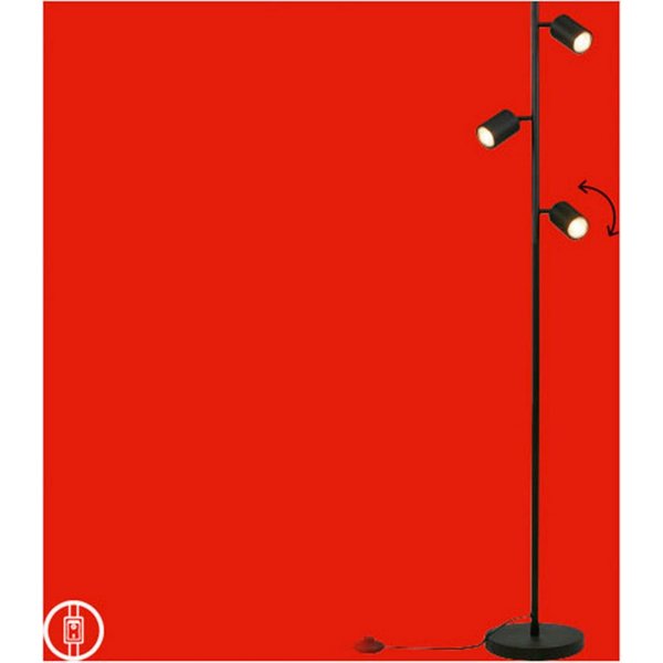 Briloner Leuchten LED Stehlampe IDA, ohne Leuchtmittel, 22x141 cm, Wohnzimmer, Schlafzimmer, Büro