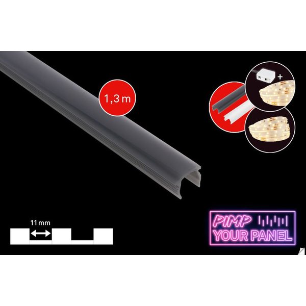 Briloner Leuchten LED-Stripe-Profil PIMP YOUR PANEL, 130 cm, Wohnzimmer, Flur, Schlafzimmer, Wand, Deko