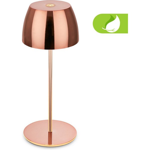 Briloner Leuchten LED Tischleuchte kabellos dimmbar touch Tischlampe Akku Indoor/Outdoor, LED fest integriert, Tischlampe kabellos 20 x 8 cm versch. Farben 2,5W