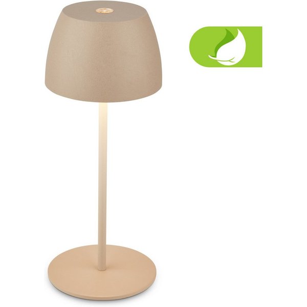 Briloner Leuchten LED Tischleuchte kabellos dimmbar touch Tischlampe Akku Indoor/Outdoor, LED fest integriert, Tischlampe kabellos 20 x 8 cm versch. Farben 2,5W