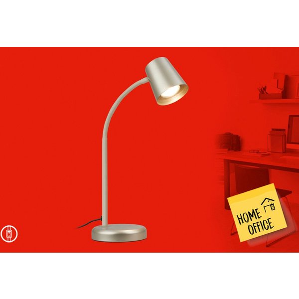 Briloner Leuchten LED Tischleuchte SKRIVA, ohne Leuchtmittel, 24,5x38,5 cm, Büro, Wohnzimmer, Schlafzimmer