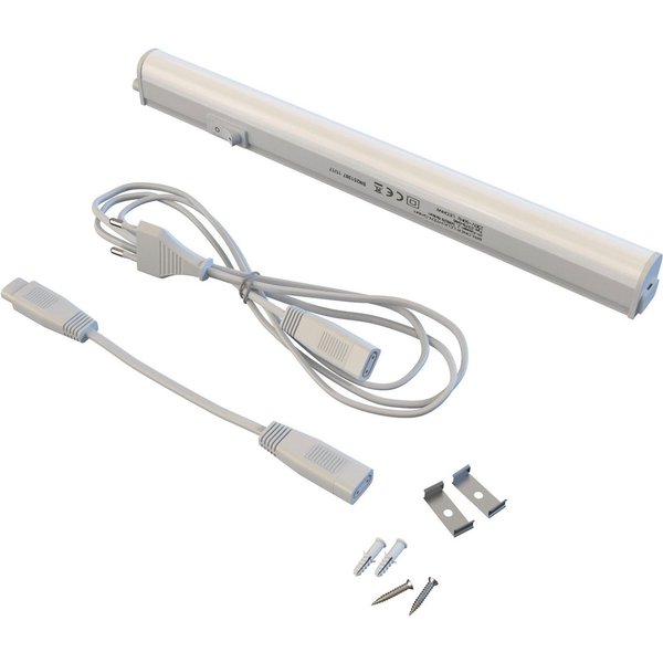 Briloner Leuchten LED Unterbauleuchte 2379046 TOOK, LED fest integriert, Warmweiß, LED Lichtleiste, 31,3x2,2x3cm, Weiß, 4W, Küche, Schrank, Unterschrank