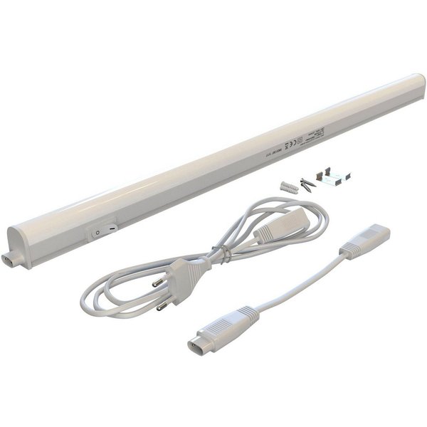 Briloner Leuchten LED Unterbauleuchte 2379086 TOOK, LED fest integriert, Neutralweiß, LED Lichtleiste, 58,5x2,2x3cm, Weiß, 8W, Küche, Schrank, Unterschrank