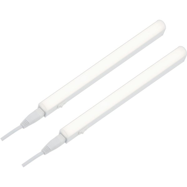 Briloner Leuchten LED Unterbauleuchte TOOK, LED fest integriert, 2er Set LED Unterbauleuchte Küche erweiterbar