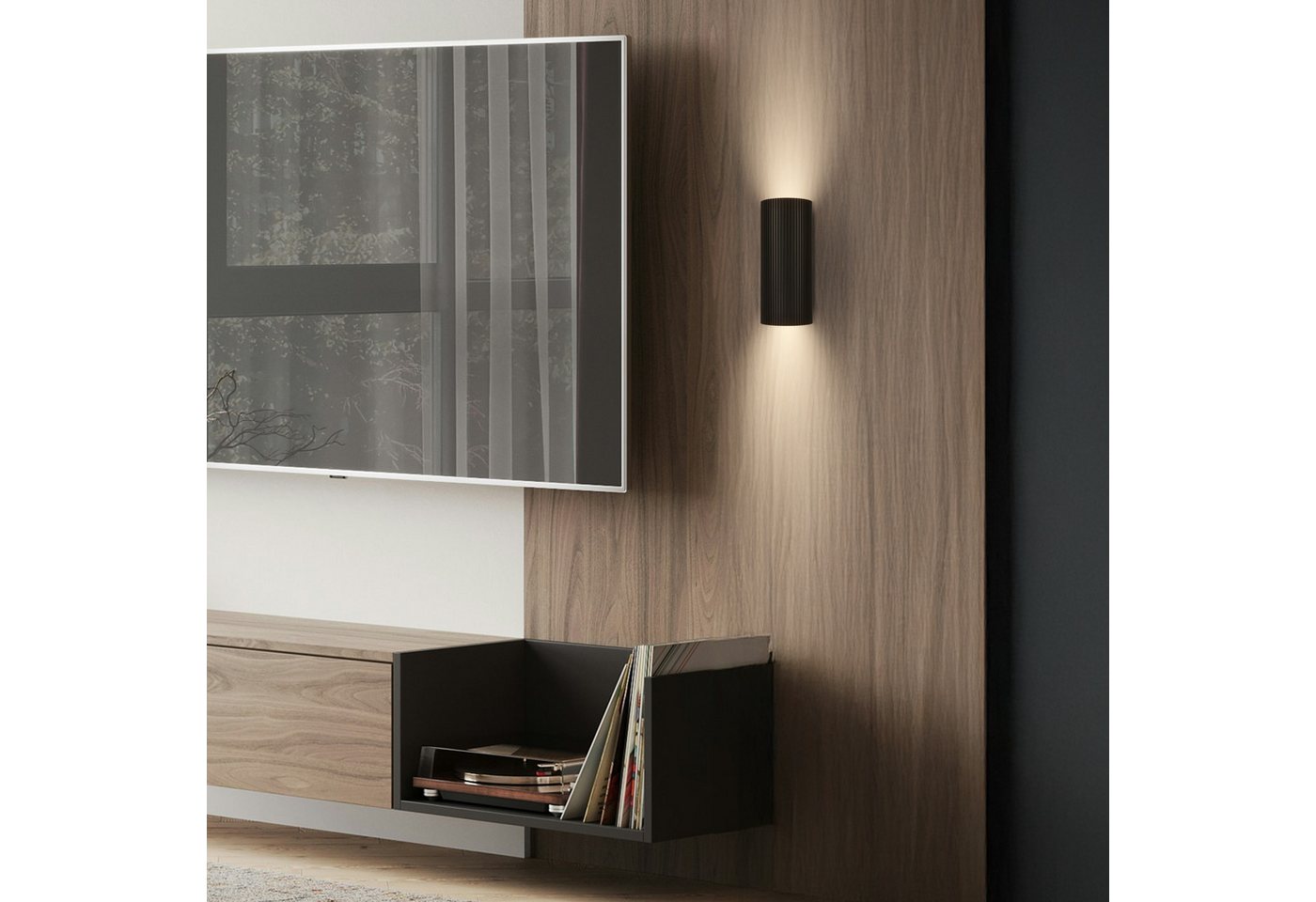 Briloner Leuchten LED Wandleuchte IDA, ohne Leuchtmittel, 8,5x20x8 cm, Wohnzimmer, Flur, Schlafzimmer – Bild 5 von 5