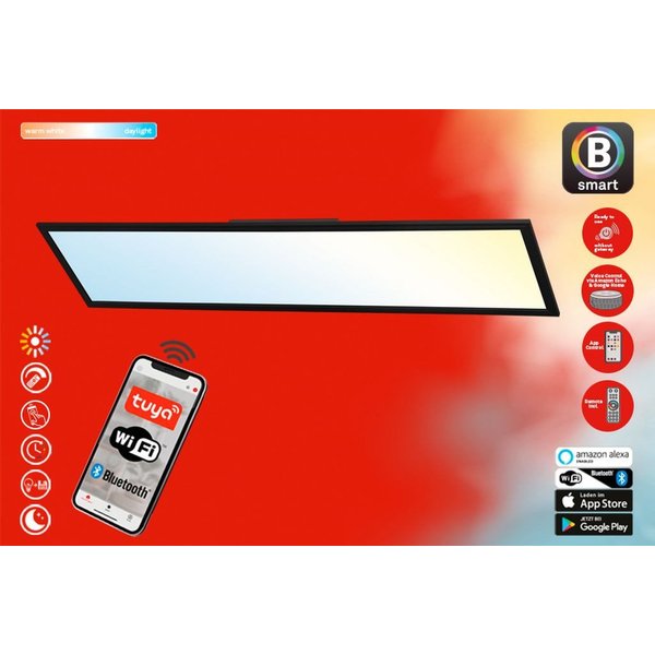 Briloner Leuchten Smarte LED-Leuchte PIATTO S