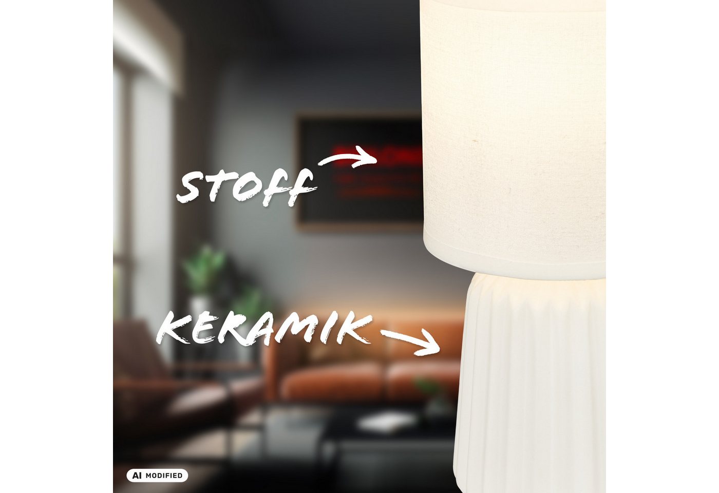 Briloner Leuchten Tischleuchte INO Tischlampe – Bild 4 von 5