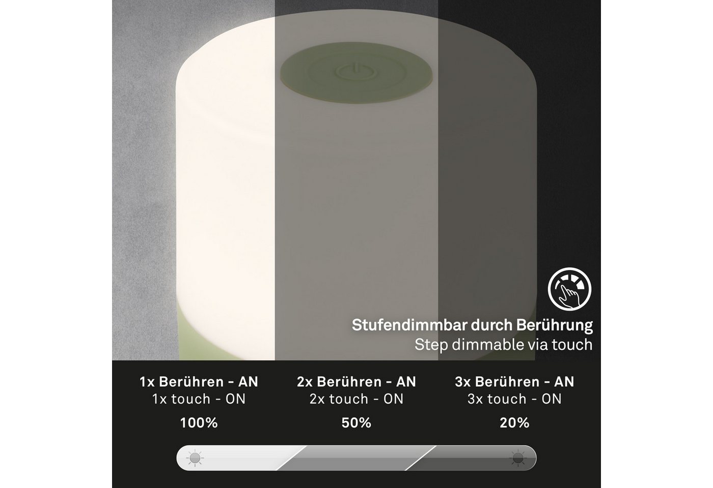 Briloner Leuchten Tischleuchte Tischleuchte SMAL – Bild 5 von 5