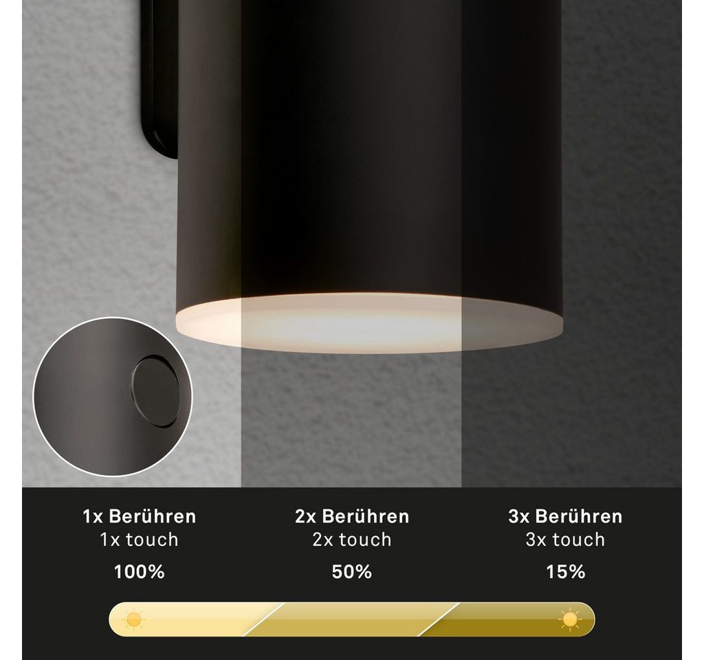 Briloner Leuchten Wandleuchte 3786015, Dimmfunktion, LED fest integriert, 2700K - Extra-Warmweiß – Bild 4 von 5