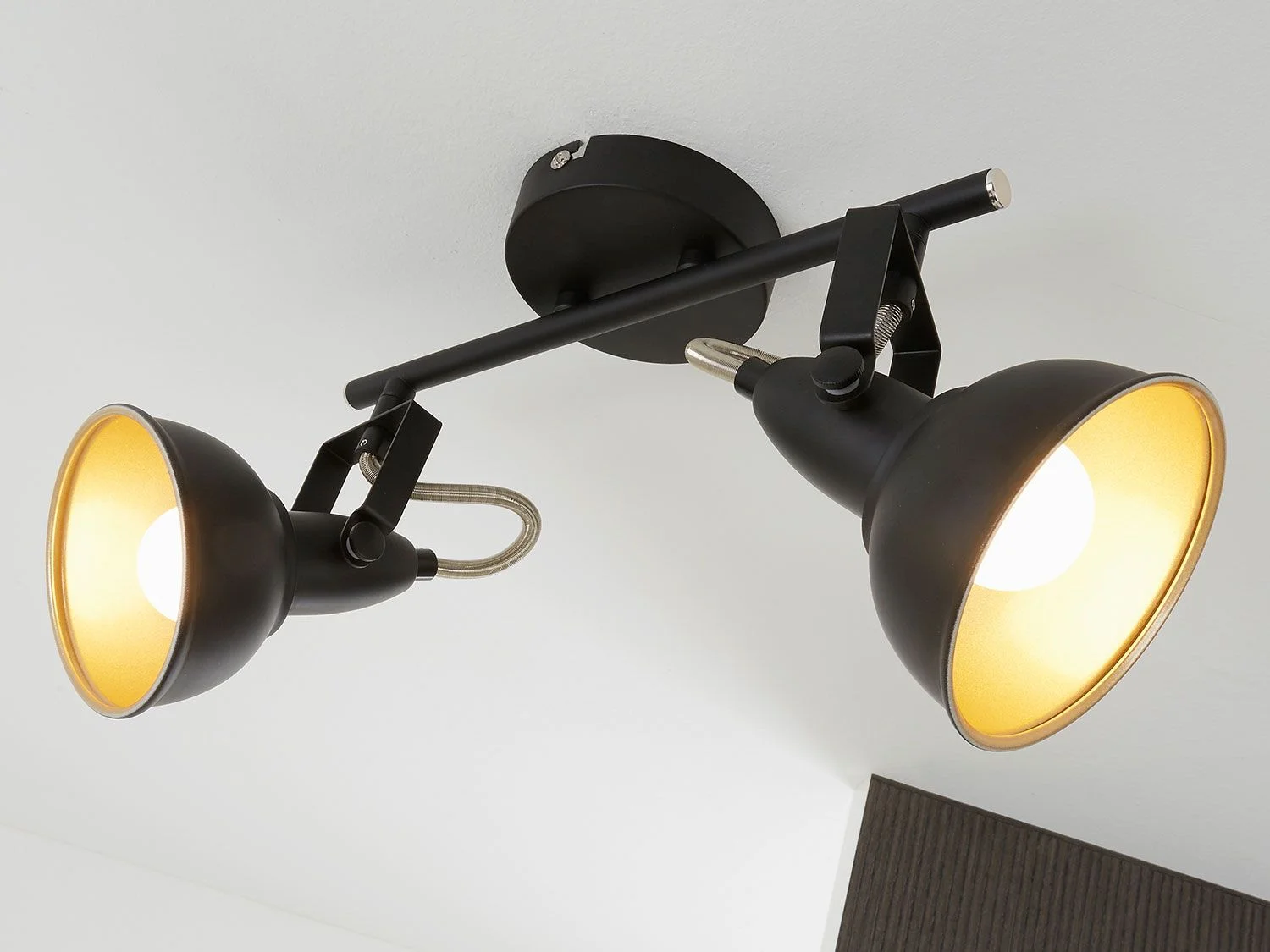 BRILONER Wand- Deckenleuchte Retrodesign, verschiedene Ausführungen (2er Spot) – Bild 2 von 4