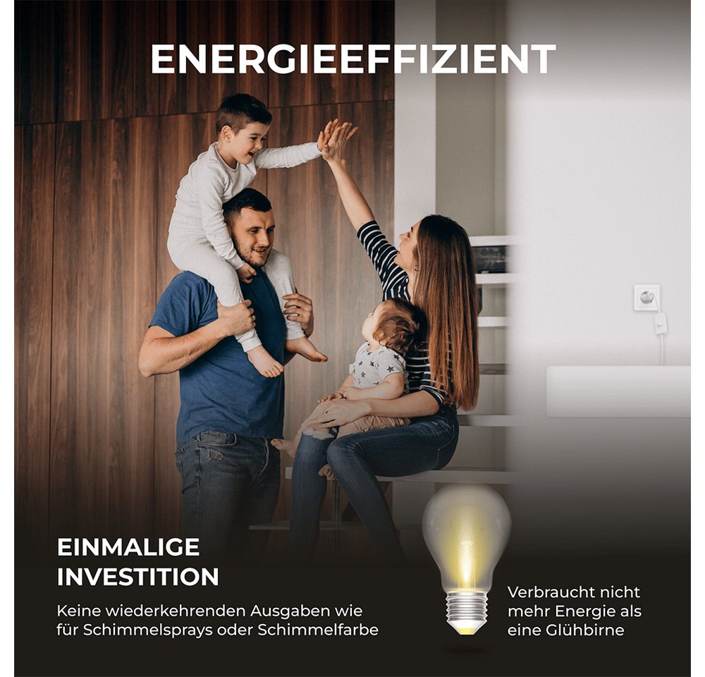 Bringer Infrarotheizung SchimmelSchreck, Schimmelentferner für Wand & Bad, Effektiv schimmelfrei ohne Chemie – Bild 5 von 5