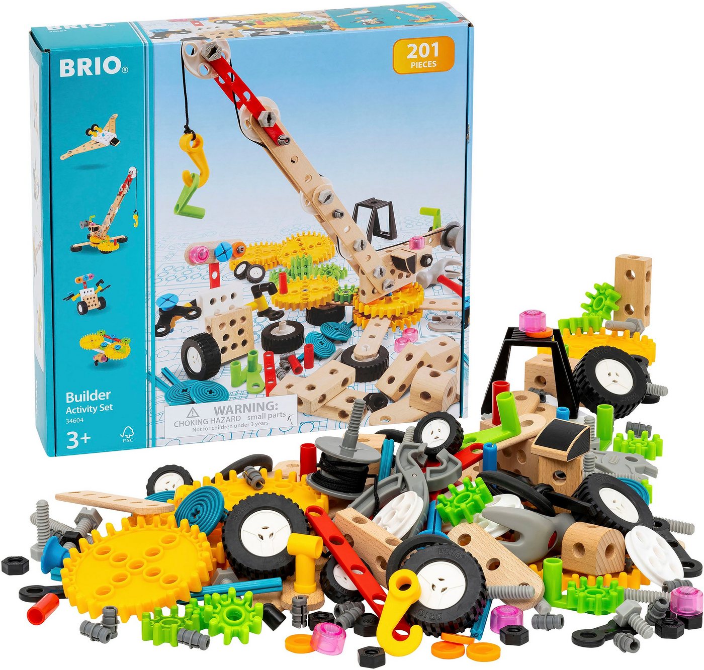 BRIO® BRIO Builder Kindergartenset Konstruktions-Spielset, (201 St) – Bild 3 von 3