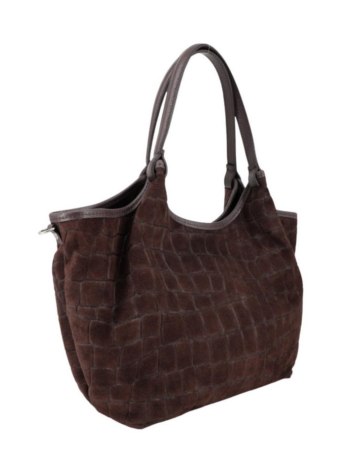 BRISE TASCHE Shopper Geräumiger Echtleder-Shopper mit Schulterriemen und 3 Fächern, Echtleder, Reißverschlussfächer, abnehmbarer Schulterriemen – Bild 2 von 4
