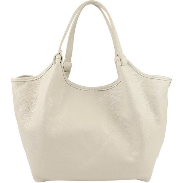 BRISE TASCHE Shopper Geräumiger Echtleder-Shopper mit Schulterriemen und 3 Fächern, Echtleder, Reißverschlussfächer, abnehmbarer Schulterriemen