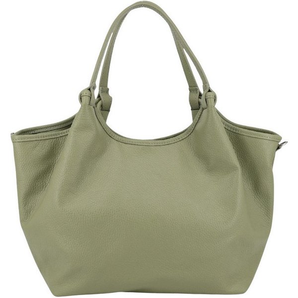 BRISE TASCHE Shopper Geräumiger Echtleder-Shopper mit Schulterriemen und 3 Fächern, Echtleder, Reißverschlussfächer, abnehmbarer Schulterriemen