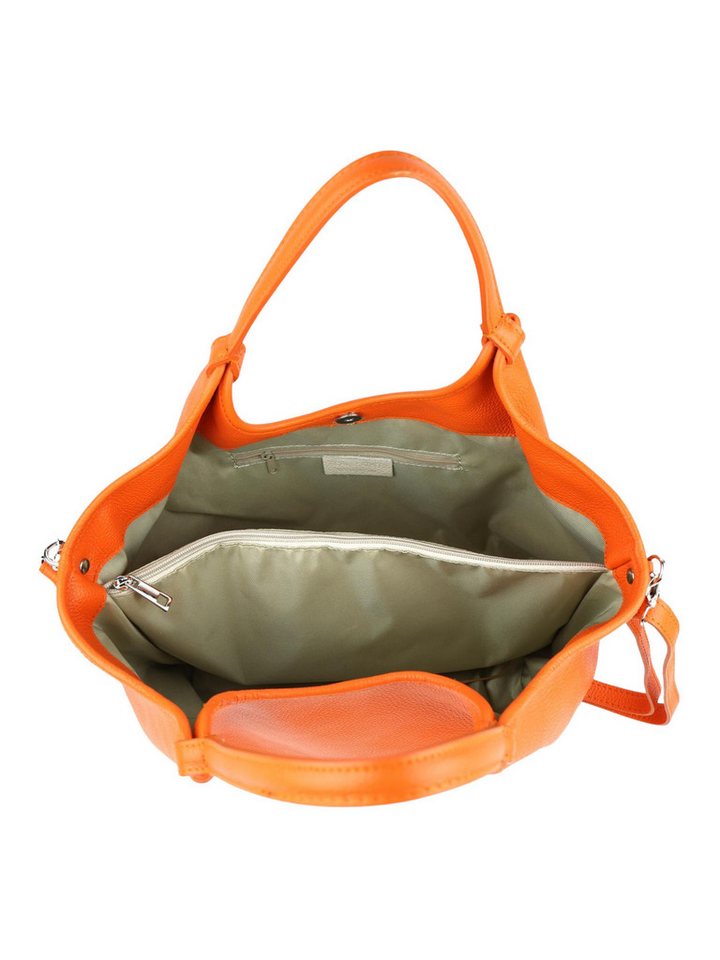 BRISE TASCHE Shopper Geräumiger Echtleder-Shopper mit Schulterriemen und 3 Fächern, Echtleder, Reißverschlussfächer, abnehmbarer Schulterriemen – Bild 4 von 5