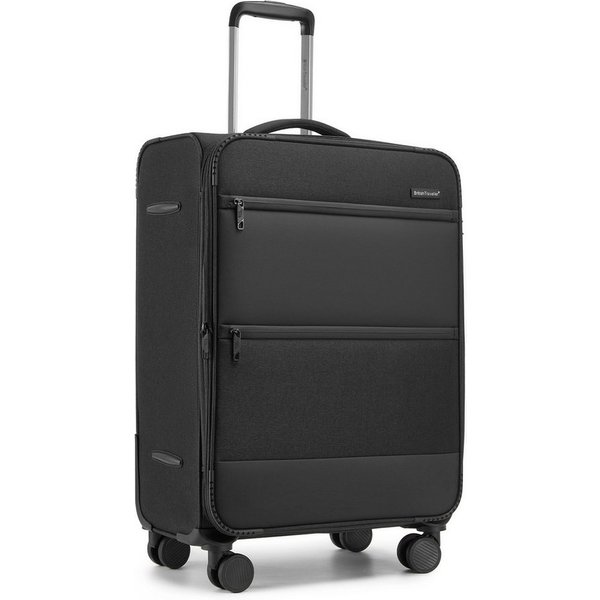 British Traveller Trolleyset, 41L Handgepäck & 68L/100L erweiterbare Stoffkoffer, (1 tlg)