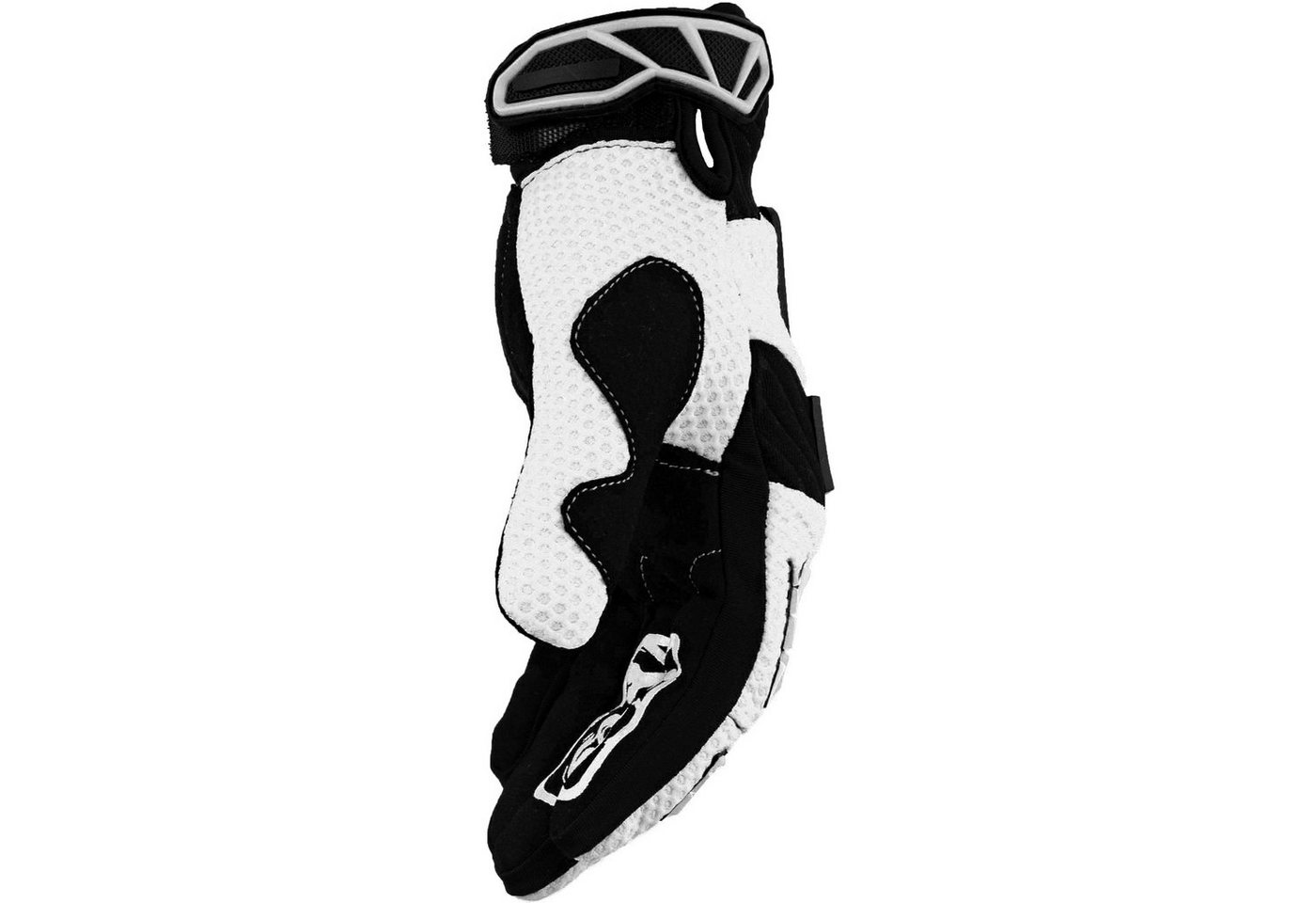 Motorradhandschuhe Faustschlag weiß Weiteneinstellung – Bild 3 von 5