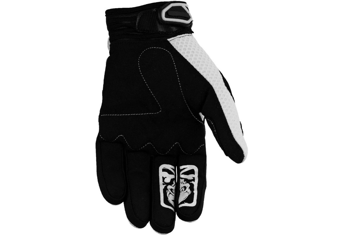 Motorradhandschuhe Faustschlag weiß Weiteneinstellung – Bild 5 von 5