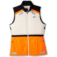 BROOKS Damen Weste Run Visible Insulated Vest 2.0, Größe L in Weiß
