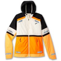 BROOKS Herren Funktionsjacke Run Visible Jacket 2.0, Größe M in Weiß